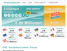 Tablet Screenshot of europajackpot.net